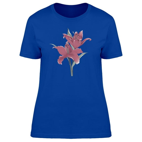 Cool Vintage Lily Flowers Tee Women's -Image by Shutterstock