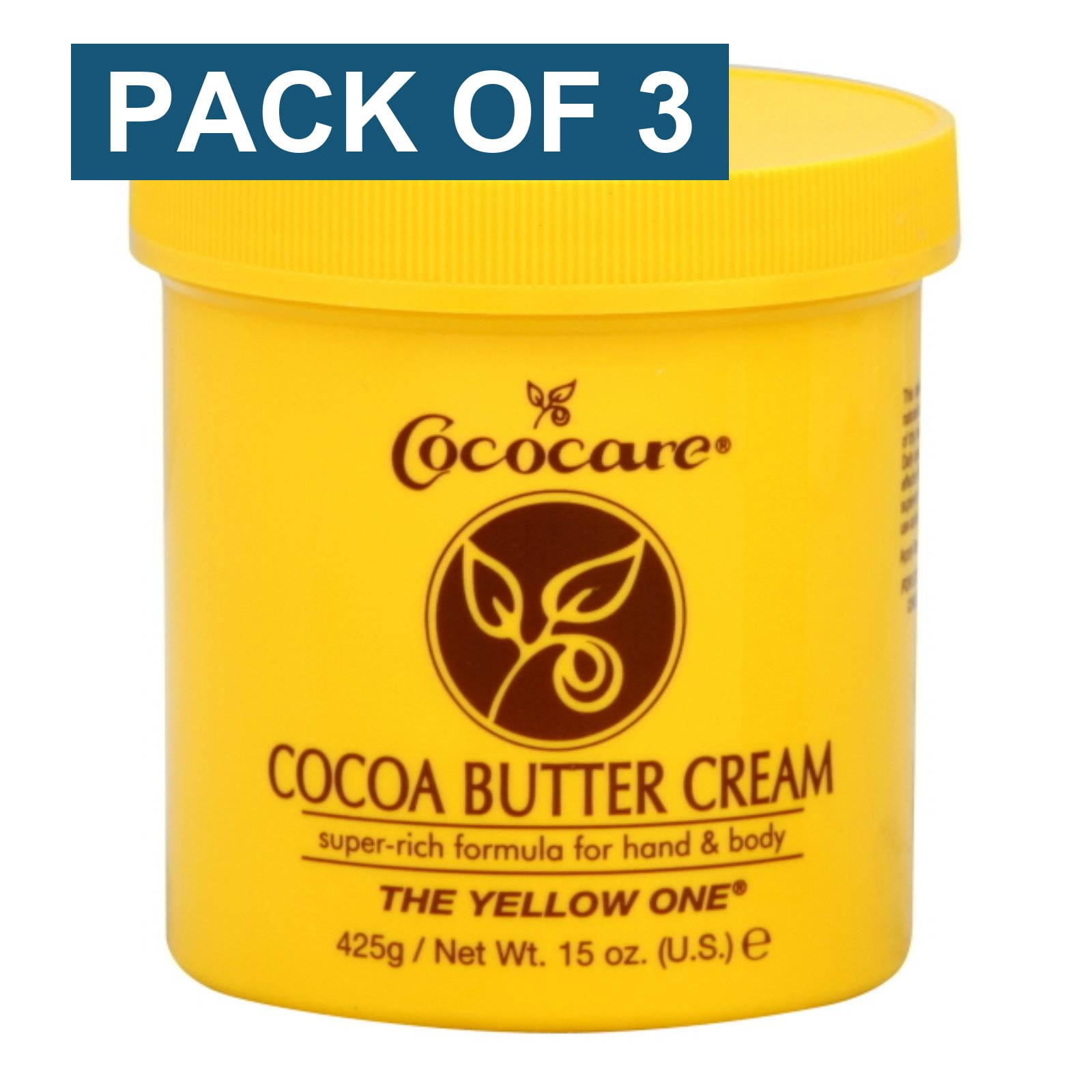 Cococare Cocoa Butter Cream, 15 oz (Pack of 3)