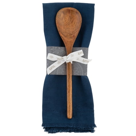 Karma Gifts Chelsea Tea Towel W/Spoon Indigo