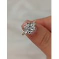 thumbnail image 2 of SOLITAIRE JEWELS 3.1Ct Cushion Moissanite Diamond 3 Stones Engagement Solitaire Ring for Women Solid 18k Yellow Gold, 18k Yellow Gold Solitaire Ring, 2 of 7