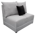 thumbnail image 1 of Love Seat El Bazar Store Orlando Gris plata Tela Lino nacional, Sillon 2 plazas, Modular, 1 of 5