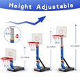 thumbnail image 3 of Juego de juguetes ajustables para interiores y exteriores con forma de aro de baloncesto Dollox, 3 of 7