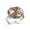 Multi 4, variant on Colors Animal Dinosaur Pattern Stainless Steel Rings for Women, Open Adjustable Ring Promise Ring Jewelry Gifts