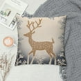 thumbnail image 2 of COMIO  Christmas Pillow Covers Microfiber Short Plush Christmas Deer Pillow Cases for Couch, Bed, Christmas Decortion (Beige, ), 2 of 5
