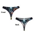 thumbnail image 3 of Balery Purple Glowing Mushroom Tangas de Algodón para Mujer con Estampado – Ropa Interior Sexy, Transpirable, G-string-Large, 3 of 6