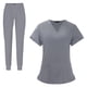 thumbnail image 5 of Conjunto De Bata Médica Para Hombre Y Mujer, Top Y Pantalones Con Cuello En V, Uniformes De Trabajo De Enfermera, Ropa De Trabajo, 5 of 8