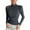 Dark Gray, variant on High Neck Thermal Tops Womens Long Sleeve Casual Stretch Layering Undershirts Fall Winter Spring Clothes, White M