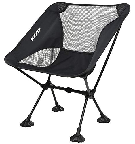 Marchway Ultralight Folding Camping Chair With Anti Sinking Wide Feet Portable Compact For Outdoor Camp Beach Travel Picnic Hiking Lightweight Backpacking Black Walmart Com Walmart Com