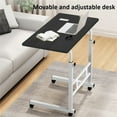 thumbnail image 6 of Garvee Mobile Computer Desk for Small Space, Adjustable Height Rolling Work Desk, Portable Standing Writing Desk with Wheels for Home Office Study Bedroom, 6 of 9