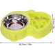 thumbnail image 3 of Double Bowl Of Water And Food Bowl 1 Stainless Steel Bowls And 1 Gluttonous Bowl For Cat And Small Dog (blue), 3 of 4