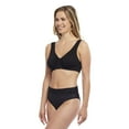 thumbnail image 5 of Carole Martin Full-Freedom Cotton Comfort Bra Wireless Front Closure Style 7276 Black 38, 5 of 31