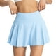 thumbnail image 2 of Falda de tenis 2 en 1 con pantalones cortos para mujer: falda pantalón deportiva de nailon y spandex transpirable con cintura elástica para correr y hacer ejercicio, 2 of 7