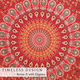 thumbnail image 3 of Tapiz RAJRANG de Algodón Mandala 76x102cm Rojo Boho, 3 of 6