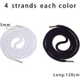 thumbnail image 4 of Shoelace Making Sets 200pcs 4 Color Shoelace Tip 4 Hole Metal Aglets End with with 8 Strand 50inch Polyester Cord 3 Pack Shoelaces DIY Tools for Paracord Shoelace Clothes DIY Repairing DIY, 4 of 8