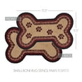 thumbnail image 3 of VHC Brands Braided Cotton Rug Small, Cotton Area Rug, Accent Rug, Floor Decor, Connell Collection, Bone Shape 11.5x17.5, Burgundy, 3 of 5