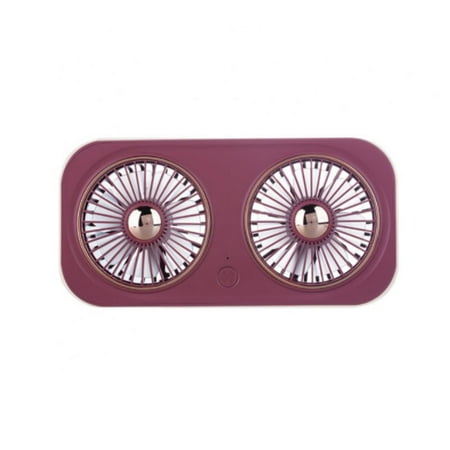 

Desktop USB Small Fan New Spot Outdoor Handheld Double Leaf Fan Cross-border Desktop Air Conditioning Cold Fan - Rouge Red (built-in Battery)