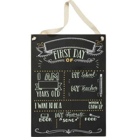 - Primitives First Day of School Plaque