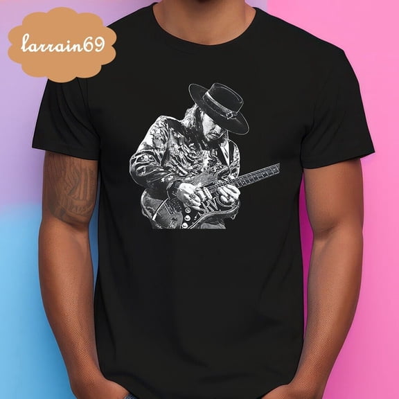 Stevie Ray Vaughan Guitar Cotton T-shirt S68093