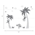 thumbnail image 2 of 3 Monkeys with Palm Tree Wall Decal - Scheme A, 2 of 2