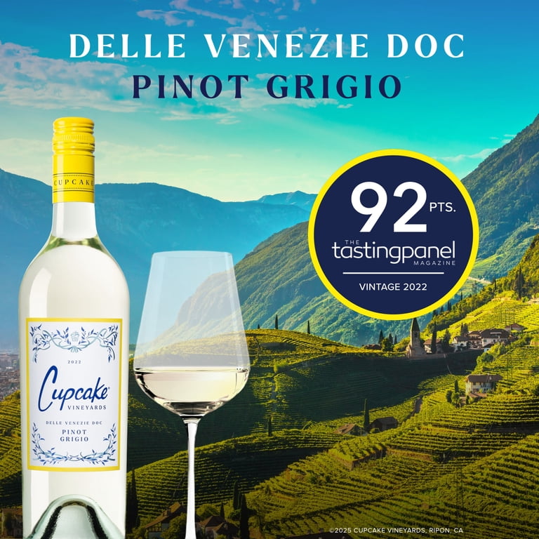 Cupcake Vineyards Pinot Grigio, White Wine, 750ml - Walmart.com