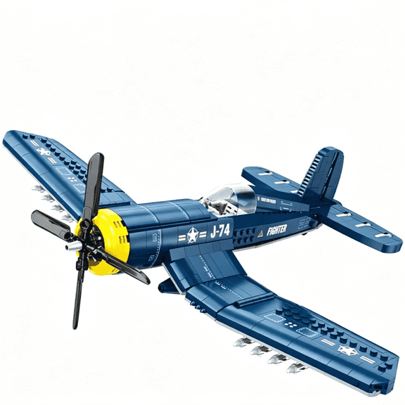 F4U Corsair Fighter Building Block Sets Marine Corps Plane Toys Model Creative Gifts for Adults Teens Military Enthusiasts 767 PCS