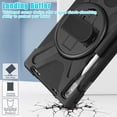 thumbnail image 7 of XYX Case for Lenovo Tab P11 Pro (2nd Gen) 2022 11.2 inch TB-138FC/TB-132FU with 360 Degree Rotating, Hand Strap, Shoulder Strap, Black, 7 of 7