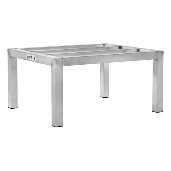 Gusto 20"x24" Aluminum Dunnage Rack - 12" High - 2000Ibs Capacity - Storage for Food and other Supplies - for Restaurants, Garages and Stores