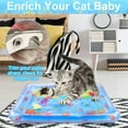 thumbnail image 4 of Tkrady Upgraded Material Water Sensory Playmat for Cats-with Patches, Thickened Cat Toys for Bored Indoor Cats, Rectangle Innovative Water Sensor Mat for Cats for Endless Self Play, 4 of 5