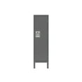 thumbnail image 4 of Metal Locker Storage Cabinet,Lockable File Cabinet with 2 Shelves and Lock Door,Cabinet Organizer for Bedroom School Gym Office Garage,Grey, 4 of 6