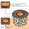 thumbnail image 4 of Leopard Print Pattern Airtight Coffee Bean Canister 17oz Food Storage Containers with Lids For Gournd, Tea, Sugar, Flour, Rice, Cereal, Candy Cookie Jar, 4 of 8