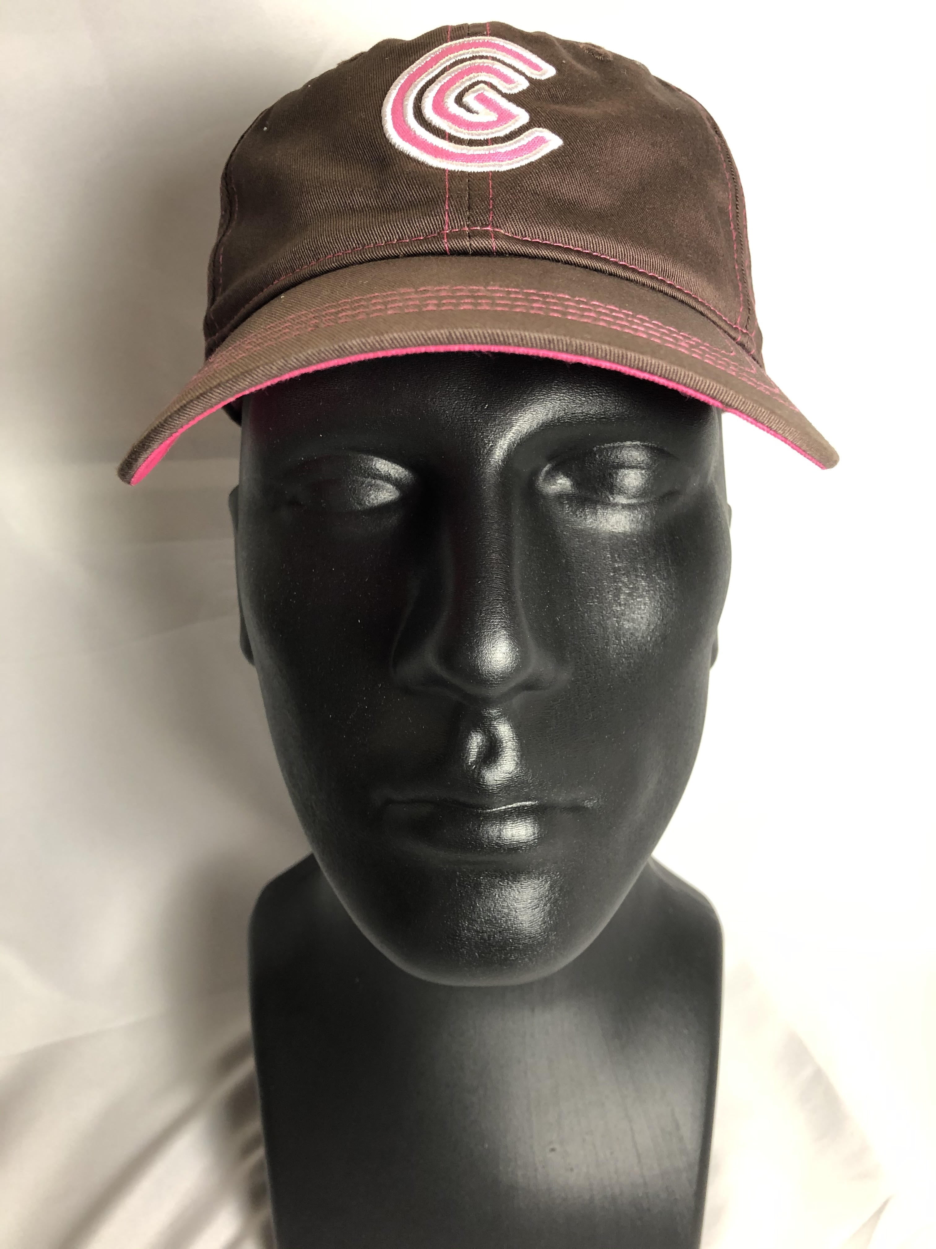 Women's Cleveland Golf Contrast Stitch Adjustable Hat Brown/Pink