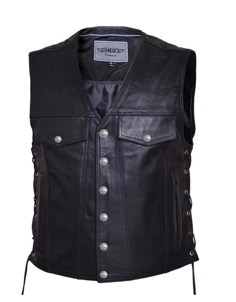 4xl leather vest