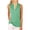 Cyan-blue, variant on Women's Summer Sleeveless T Shirts Solid Color Casual Vest