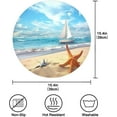 thumbnail image 4 of GZHJMY Beach Starfish Round Placemats 15.4in, Washable Heat Resistant Table Mats for Dining Tables Kitchen Wedding Party Decoration Plate Mats Set of 1 Table Mat, 4 of 7