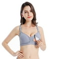 thumbnail image 2 of WAJCSHFS Maternity Bralette Nursing Bras for Breastfeeding Women Seamless (Grey,m/36/80), 2 of 5