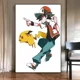 thumbnail image 3 of Figuras de anime de Pokémon Japón Valorant Pikachu Charizard periféricos lienzo decoración de pared impresión carteles de anime pintura regalo para el hogar, 3 of 5