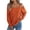 Orange, variant on FAIWAD Off the Shoulder Sweaters for Women Long Sleeve Knit Pullover Fashion Casual Daily Wear