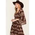 thumbnail image 2 of Shyanne Women's Printed Midi Dress - SWSP24D56-DKBN Medium  US, 2 of 4