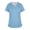 Sky Blue#8037, variant on Hearthz Womens Scrub Tops V Neck Short Sleeve Women’s Nurse Uniforms with Pocket Dark Purple Scrubs Top