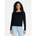 thumbnail image 5 of Time and Tru Women's Fine Gauge Cardigan Sweater with Long Sleeves, Lightweight, Sizes XS-XXXL, 5 of 6