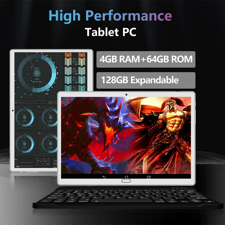 offentliggøre smidig video 10 inch Tablet Android 11 Tablets PC with Keyboard and Mouse 4GB Ram 64GB  Storage Octa-Core Dual Sim Card Slots GPS Wifi Bluetooth Black - Walmart.com