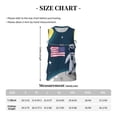 thumbnail image 4 of Sikiie Astronaut With USA Flag Basketball Jersey Reversible Men's Mesh Athletic Sports Shirts Training Practice S-4XL, 4 of 6