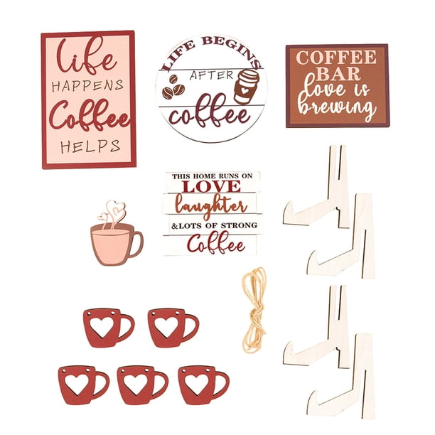 Bandeja De Madera Decorativa Para Café, Ideal Para Eventos Y Fiestas.