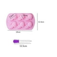 thumbnail image 2 of Naisfei 4 Pcs Fruit Shaped Jelly Molds, 3D Mini Pineapple Strawberry Orange Blueberry Mulberry Candle Silicone Fruit Mold for Jelly Fondant Soap Gummy Cake Cupcake Topper Decoration,with dropper, 2 of 6