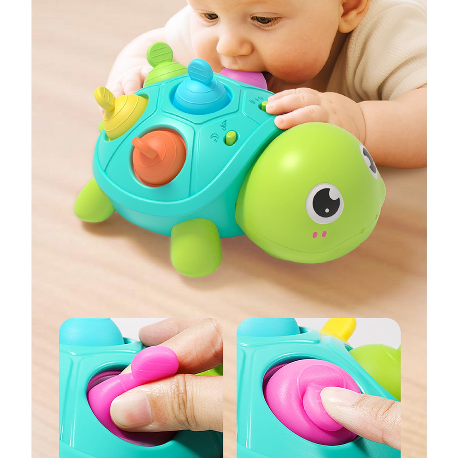 Interactive Light And Sound Baby Toy For Crawling Training Safe Teething Musical Learning Educational Infant Development 0-3 Years