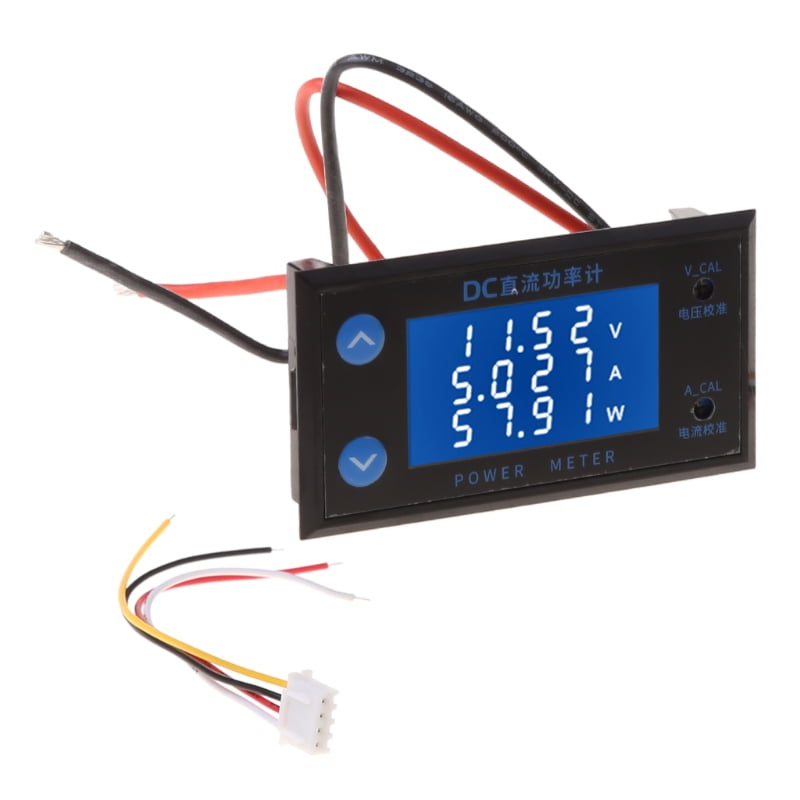 DC 0-200V 10A Digital LCD Display Voltmeter Wattmeter Current Power Tester 