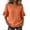 Orange, variant on Umfun Women's Plus Size V-Neck Ruffle Sleeve Blouse - Side Button Detail Loose Fit Tunic Top for Semi-Formal & Casual Summer Wear