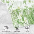 thumbnail image 3 of White Flower MeadowBath Towel 100% Cotton Soft Thick High Absorbency Hand Face Towel Single Pack 16x28in, 3 of 7