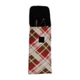 thumbnail image 5 of 3 Pack Fabric Eyeglass Case Top Closure, Slip In Eyeglass Case Soft For Medium To Large Glasses, Women - Plaid - Red&brown, Blue&black, Green&blue, 5 of 8