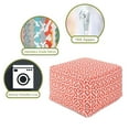 thumbnail image 6 of Majestic Home Goods Ottoman Pouf Aruba Orange, 6 of 6